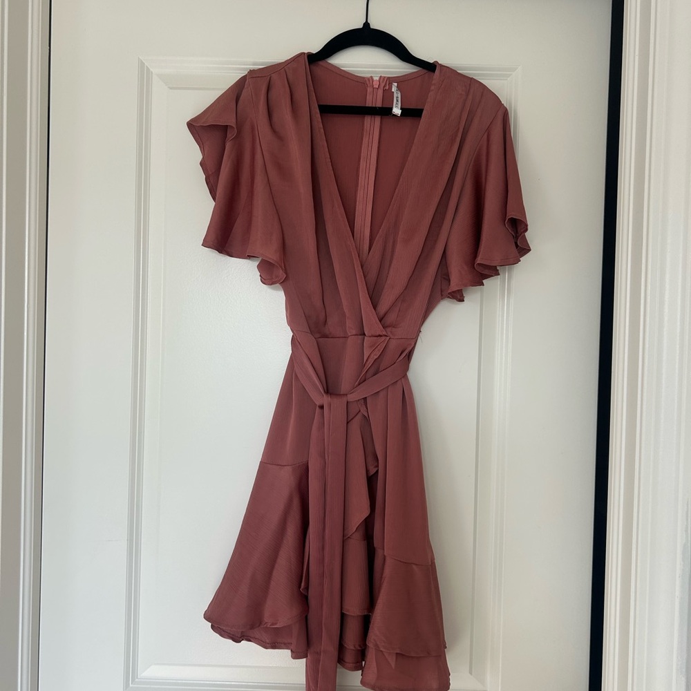 Selfie Leslie Dusty Rose Mini Dress